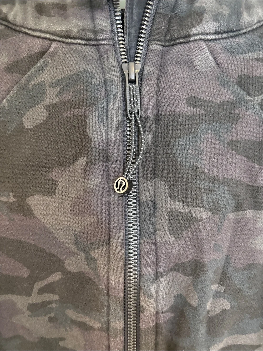 lululemon athletica Black Camo Zip-Up Hoodie